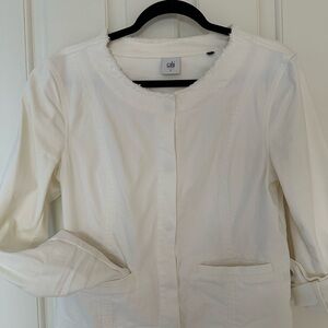 cabi White Denim Jacket